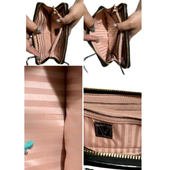 The Victoria Large Zipped Wallet Black - Picture 5 of 7